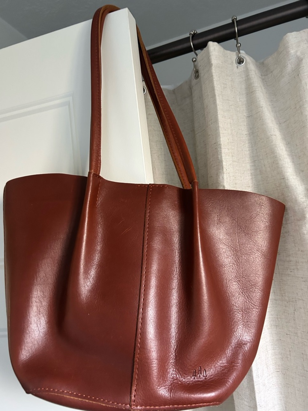 Portland Leather Large Devan Tote NWOT in Nutmeg